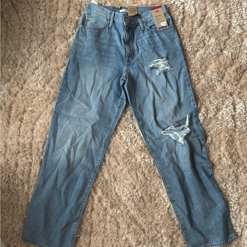 Levi's 94’ Baggy Blue Distressed Jeans